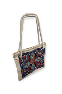 Medallion Ikat Shoulder Bag (Handmade)