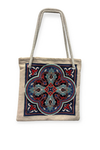 Medallion Ikat Shoulder Bag (Handmade)