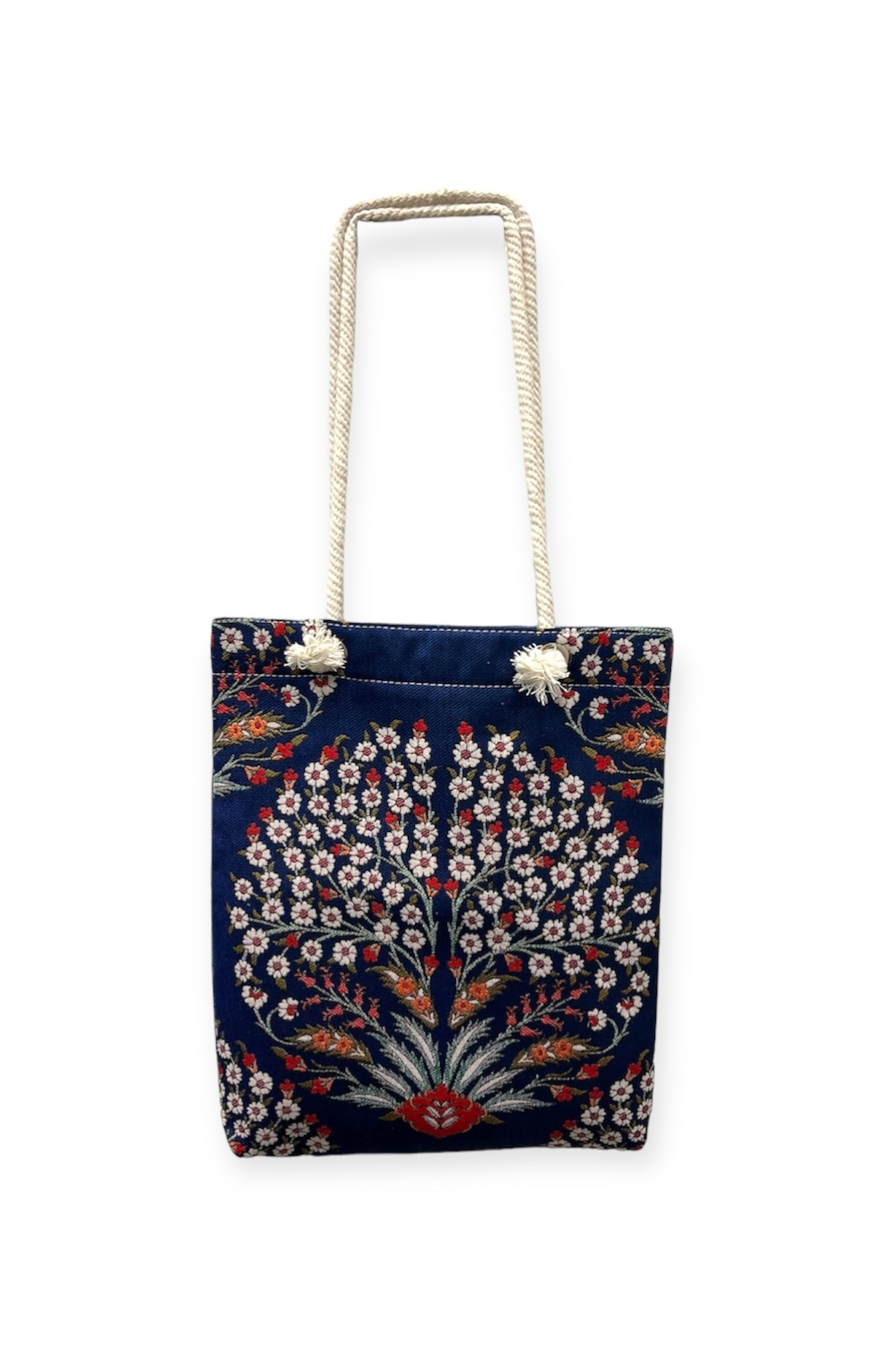 Blooming Floral Ikat Shoulder Bag (Handmade)