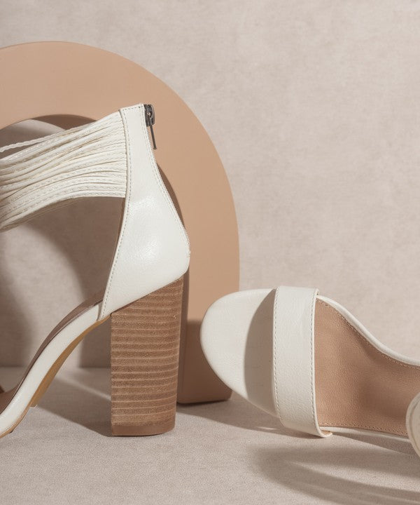 Blair Thick Ankle Strap Block Heel