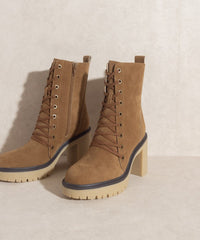 Jenna Platform Military Boots