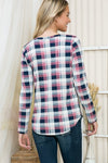 Plaid Print Pullover Shirt