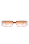 RETRO RECTANGLE NARROW SLIM SUNGLASSES