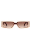 RETRO RECTANGLE NARROW SLIM SUNGLASSES