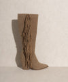 Out West Knee High Fringe Boots