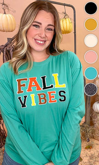 Soft Chenille Fall Vibes Graphic T-Shirt (Plus Available)