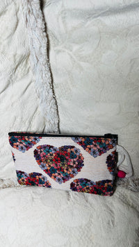 Heart Print Wristlet (Multi-Colored)