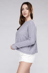 Ribbed Dolman Long Sleeve Sweater