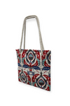 Ikat Woven Fabric Tote Bag (Handmade)