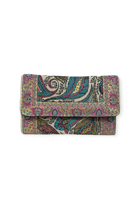 Small Paisley Trifold Wallet (Handmade)