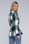 Plaid Belted Shacket