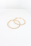 Gold Hoop Bling Earrings